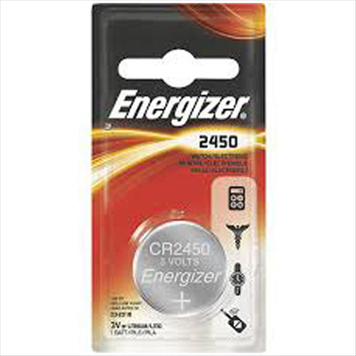 ENERGIZER BATTERY LITHIUM BUTTON CELL CR2450 SINGLE