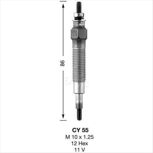 NGK GLOW PLUG 11V - (CERAMIC) CY55
