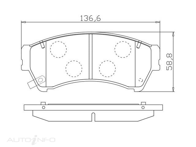 FRONT DISC BRAKE PADS - MAZDA 6 GG  GH 05- DB1942EF