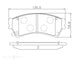 FRONT DISC BRAKE PADS - MAZDA 6 GG  GH 05- DB1942EF
