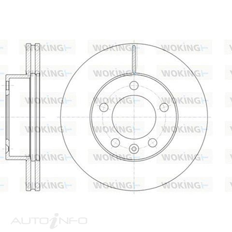WOKING BRAKE DISC FRONT NISSAN/RENAULT 302mm - D61475.10