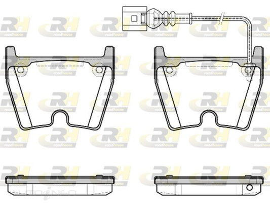 D/PAD FR AUDI RS3 Q3-RS TT-TS8PCE 97*74.4*16.7 INCL-SENSOR - RDB896-11-RH
