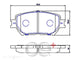 OE+ CEREMIC BRAKE PADS FRONT SUITS TOYOTA WISH CAMRY ISIS - DB1462CP