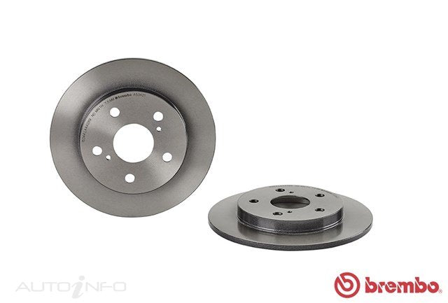 DISC ROTOR REAR SUITS TOYOTA COROLLA ZRE ZZE 06> 259*9*7.5 SOLID - 08.A534.21