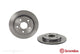 DISC ROTOR REAR SUITS TOYOTA COROLLA ZRE ZZE 06> 259*9*7.5 SOLID - 08.A534.21