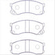 XP FRONT DISC BRAKE PADS - MITSUBISHI CANTER FA/FB/FD  85-