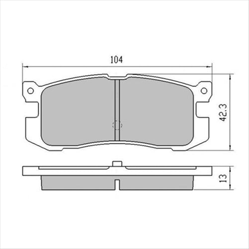 FARGO REAR DISC BRAKE PADS - MAZDA FORD  DB1115 DB1115F