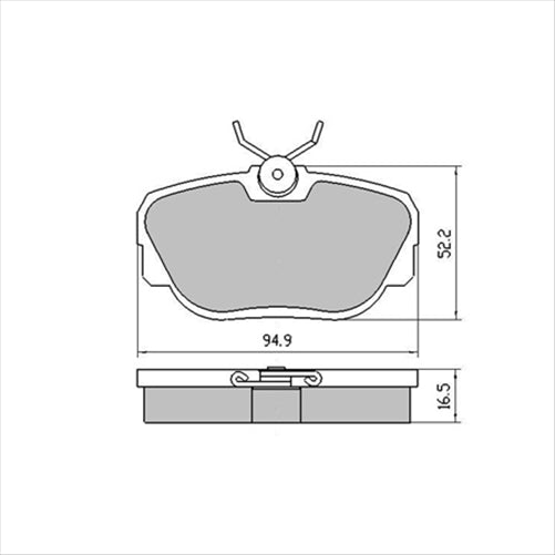 PROSELECT FRONT BRAKE PADS - BMW SERIES 3 E30 CERAMIC