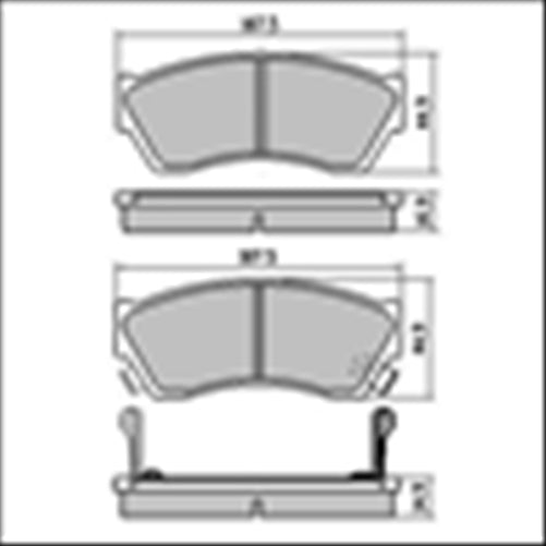 XP FRONT DISC BRAKE PADS - SUZUKI SWIFT 90-95