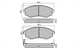 PROSELECT FRONT DISC BRAKE PADS - HYUNDAI SONATA CERAMIC 89-96