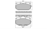 XP FRONT DISC BRAKE PADS - NISSAN 300ZX 89-97