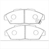PROSELECT FRONT DISC BRAKE PADS - HONDA ACCORD CB# CERAMIC 90-95