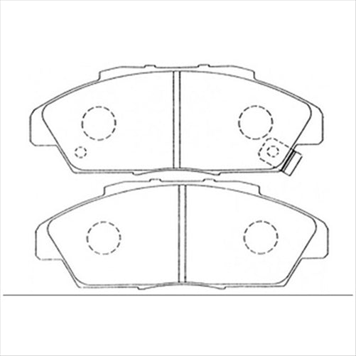 FRONT DISC BRAKE PADS - HONDA ACCORD CB# CERAMIC 90-95 DB1172PS