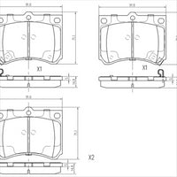 FARGO FRONT BRAKE PADS SET MAZDA DB1177F