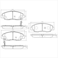 FARGO FRONT BRAKE PADS SET HONDA DB1191F