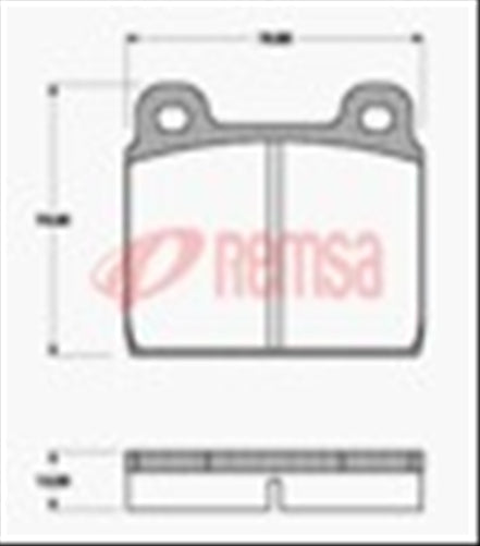FRONT DISC BRAKE PADS - ALFA AUDI VW BMW MERC DB11 E 000200