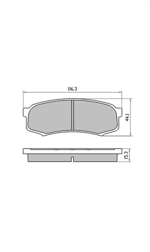XP REAR DISC BRAKE PADS - LDV Mitsubishi Toyota