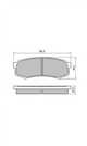 XP REAR DISC BRAKE PADS - LDV Mitsubishi Toyota