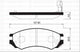PROSELECT FRONT DISC BRAKE PADS - NISSAN PULSAR N16 CERAMIC 00-07