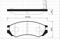 XP FRONT DISC BRAKE PADS - NISSAN BLUEBIRD U11 , U12  87-92