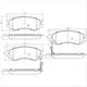 FARGO FRONT BRAKE PADS SET NISSAN AVENIR BLUEBIRD PRIMERA DB1214F