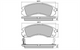PROSELECT FRONT DISC BRAKE PADS - MITSUBISHI PAJERO CERAMIC 91-01