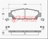 Remsa REAR DISC BRAKE PADS - TOYOTA LEXUS LS400 90-93 DB1234 E