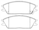 HI-Q FRONT BRAKE PAD SET HYUNDAI SSANGYONG