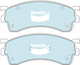 Bendix FRONT DISC BRAKE PADS - MAZDA 626 GE , GF 91-02