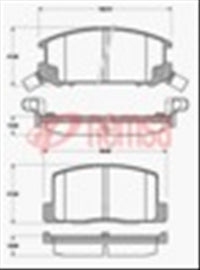 Remsa REAR DISC BRAKE PADS - TOYOTA MR2 2.0L 91-92 DB1260 E