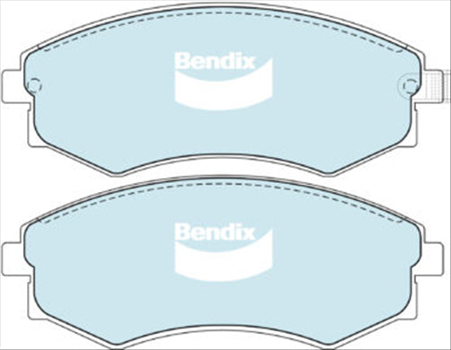 FRONT DISC BRAKE PADS - NISSAN SERENA C23 92-96 DB1263XP