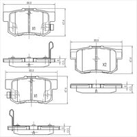 FARGO REAR BRAKE PADS HONDA ACCORD SUZUKI SWIFT ZC DB1265F