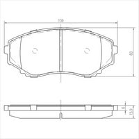 FARGO FRONT BRAKE PADS MAZDA MPV V6- 93- DB1274F