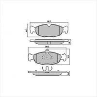 PROSELECT FRONT BRAKE PADS - HOLDEN ASTRA VECTRA CERAMIC 91-98