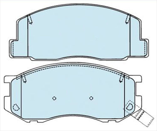 PROSELECT FRONT DISC BRAKE PADS - TOYOTA LITEACE CERAMIC 92-