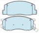 PROSELECT FRONT DISC BRAKE PADS - TOYOTA LITEACE CERAMIC 92-