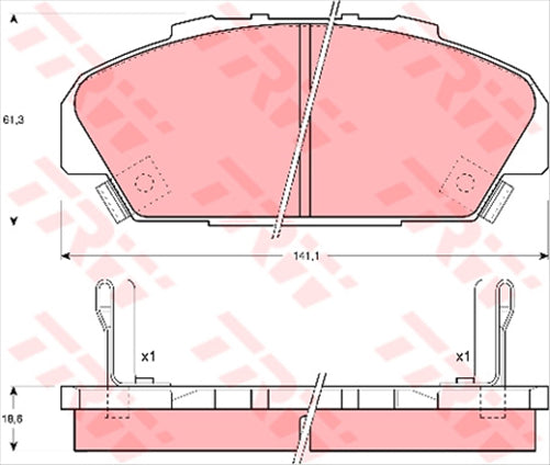 FARGO FRONT BRAKE PADS HONDA DB1279F