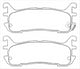 FARGO REAR BRAKE PADS MAZDA MX5 93- (DB1291F) DB1283F