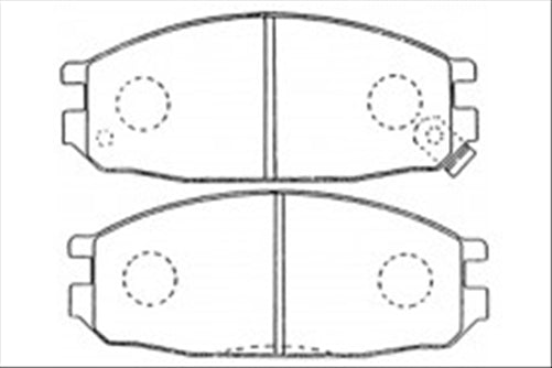 XP FRONT DISC BRAKE PADS - NISSAN VANETTE C22  86-