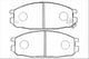 XP FRONT DISC BRAKE PADS - NISSAN VANETTE C22  86-