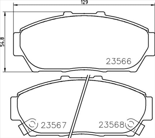 FRONT DISC BRAKE PADS - HONDA INTEGRA DB6 93- DB1292XP