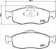 PROSELECT FRONT BRAKE PADS - FORD MONDEO CERAMIC 95-01