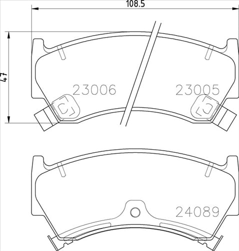 FRONT DISC BRAKE PADS - NISSAN PULSAR N15 95-00 DB1302XP