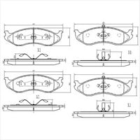 FARGO FRONT BRAKE PADS JEEP CHEROKEE KIA CARNIVAL DB1311F