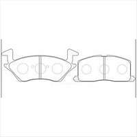 PROSELECT FRONT DISC BRAKE PADS - TOYOTA STARLET NP80 CERAMIC 90-