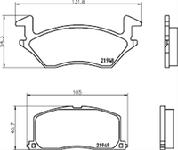 PROSELECT FRONT DISC BRAKE PADS - TOYOTA STARLET NP80 CERAMIC 90-