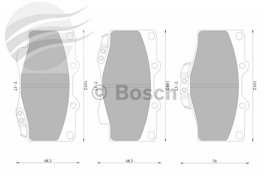 Brake Pad Fr Toy Landcruiser Bosch Brake - Db1323bl