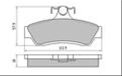 Remsa REAR DISC BRAKE PADS - HOLDEN COMMODORE VT-VZ  97 - 06 DB1332 UC