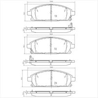 FARGO FRONT BRAKE PADS NISSAN PATHFINDER R50 DB1333F