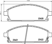 XP FRONT DISC BRAKE PADS -  Nissan X-Trail 01-07